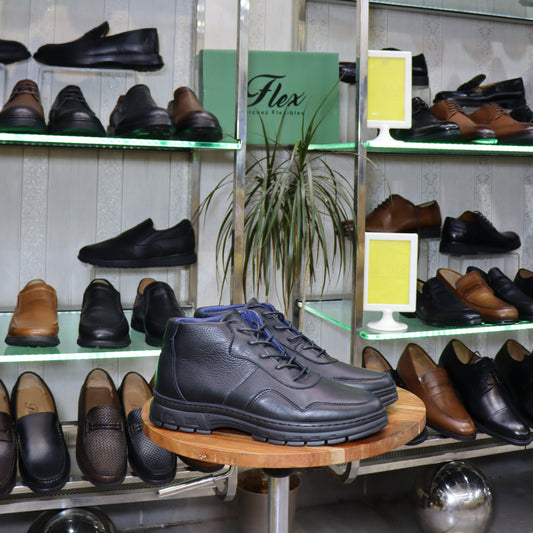 Bottine En Cuir Noir - Imlil