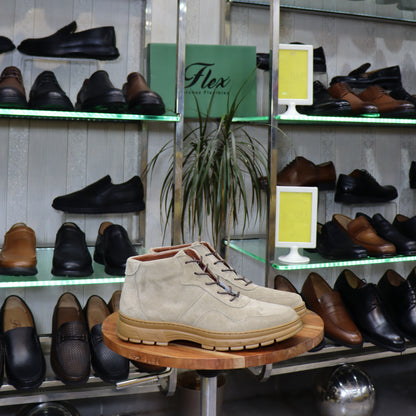 Bottine En Cuir beige daim - Imlil