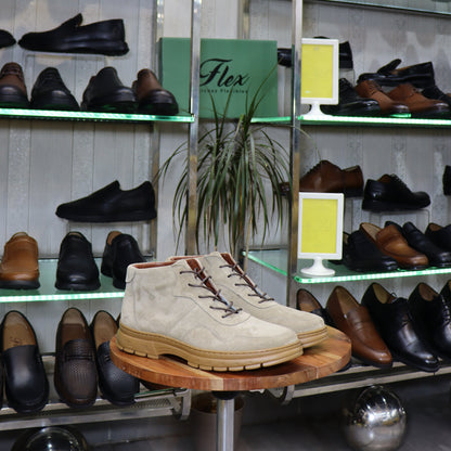 Bottine En Cuir beige daim - Imlil