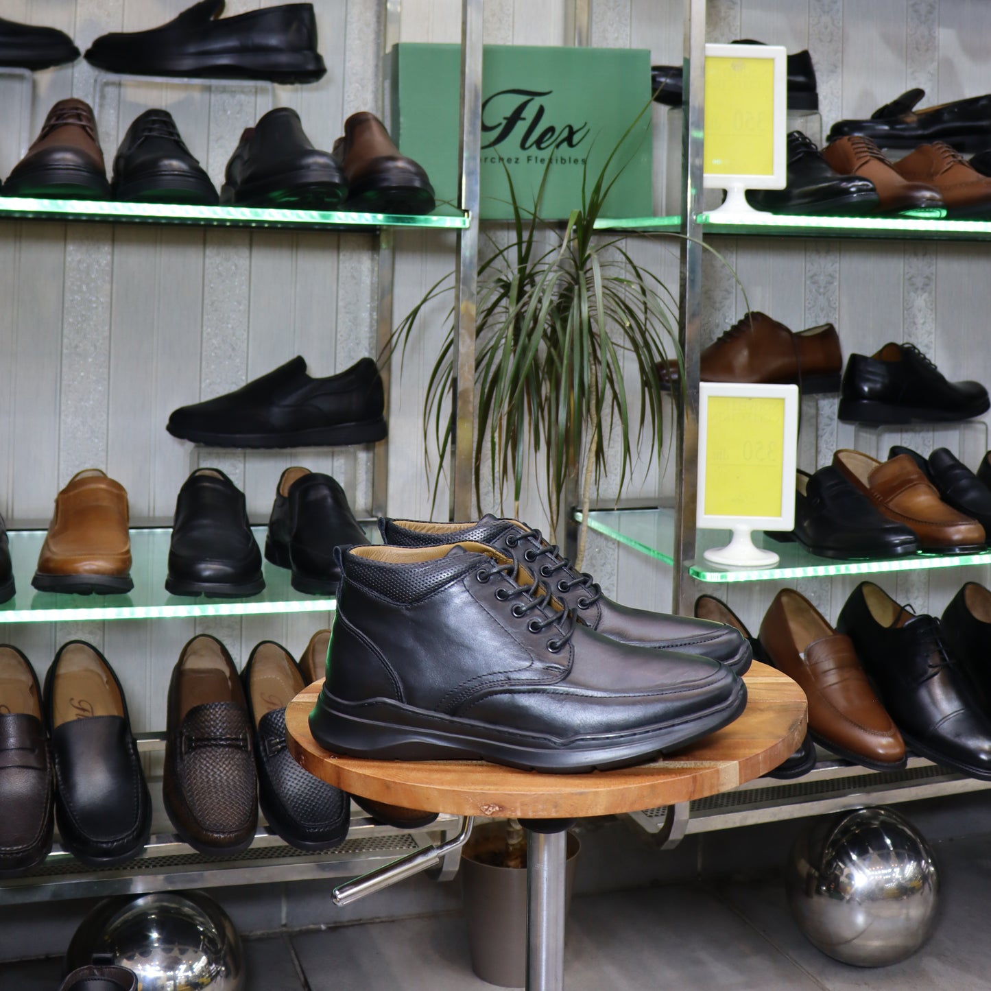 Bottine En Cuir Noir - Carlos