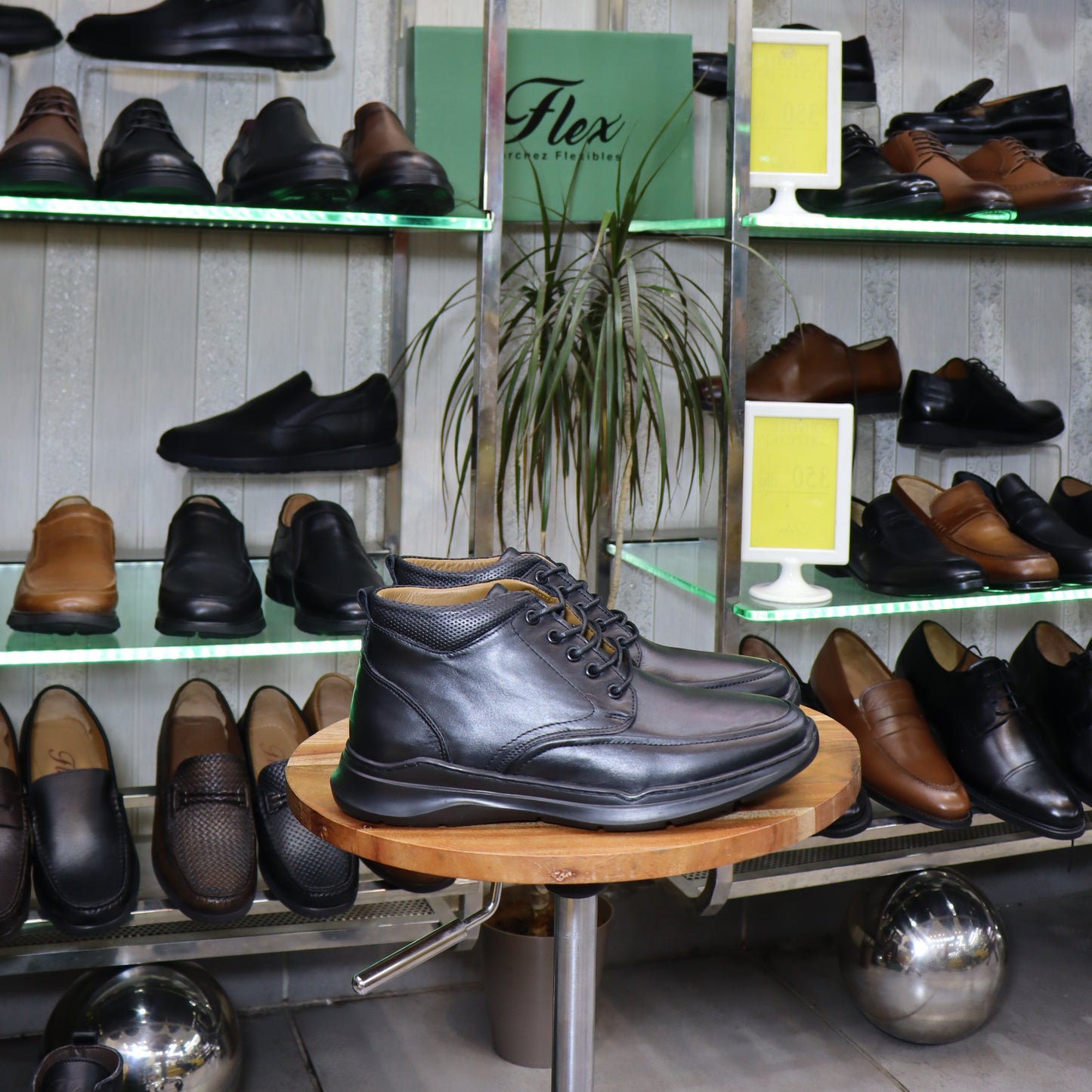 Bottine En Cuir Noir - Carlos