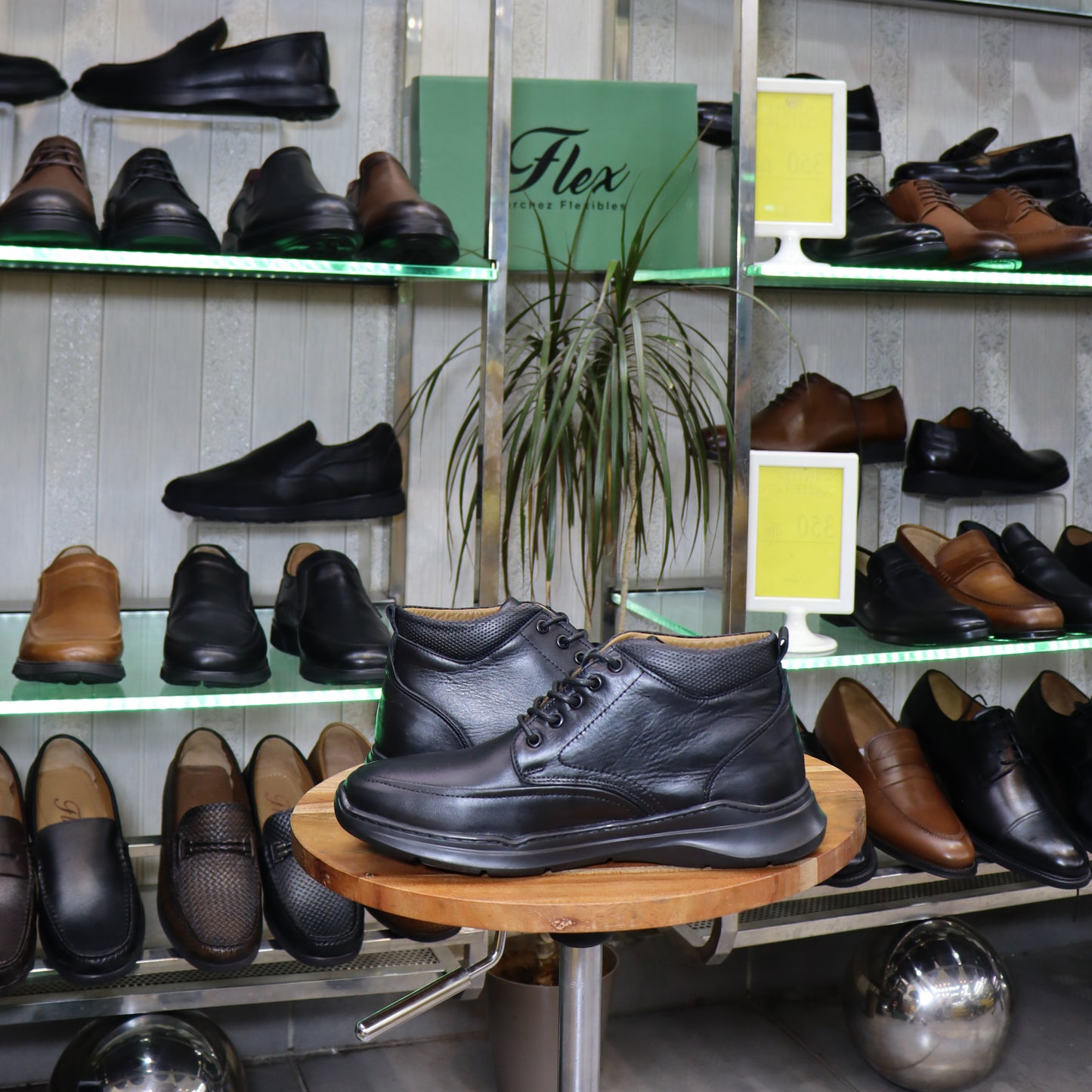 Bottine En Cuir Noir - Carlos