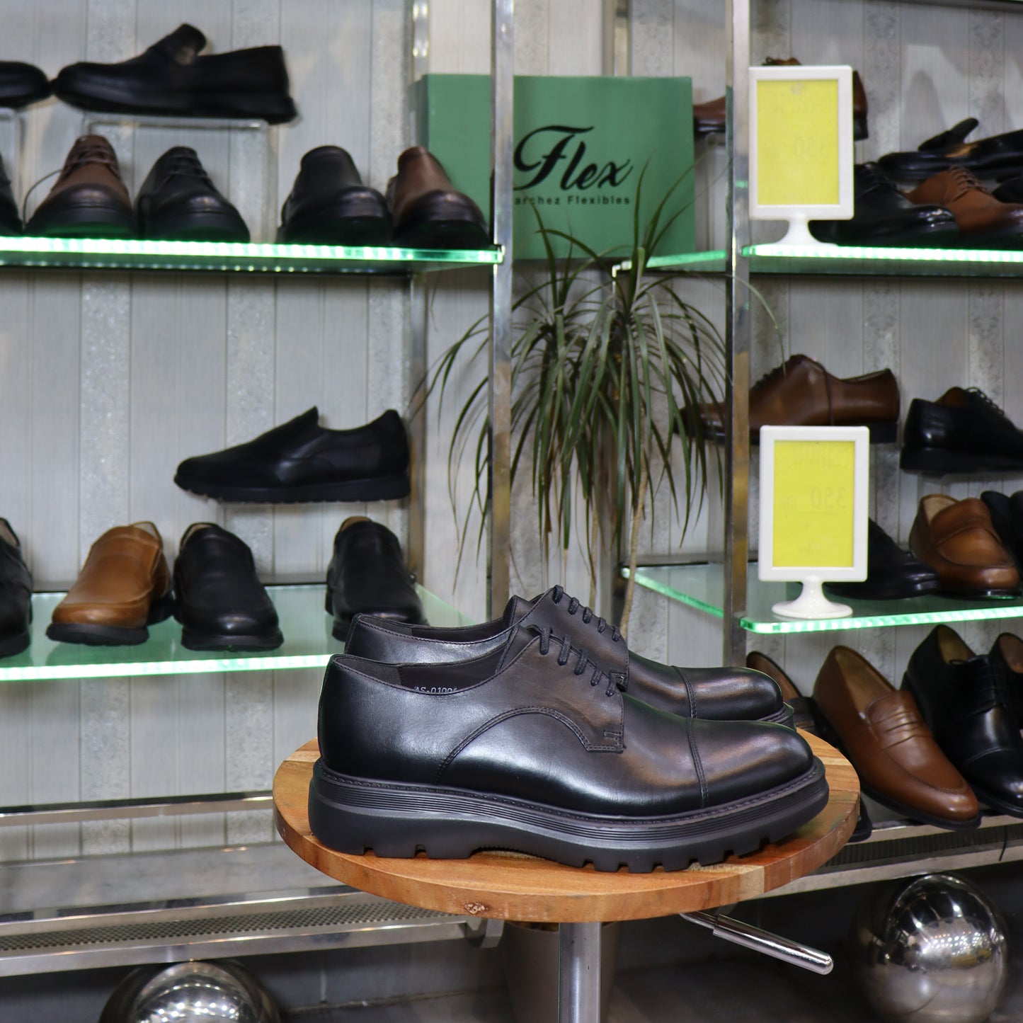 Chaussures Derby Homme En Cuir Noir – Semelle EVA FlexShoes -Urban