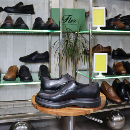 Chaussures Derby Homme En Cuir Noir – Semelle EVA FlexShoes -Urban