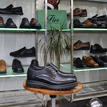 Chaussures Derby Homme En Cuir Noir – Semelle EVA | FlexShoes -  Leanardo