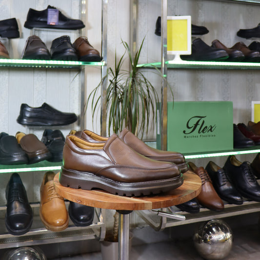 Mocassin En Cuir Marron - Olivier