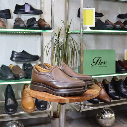 Mocassin En Cuir Marron - Olivier