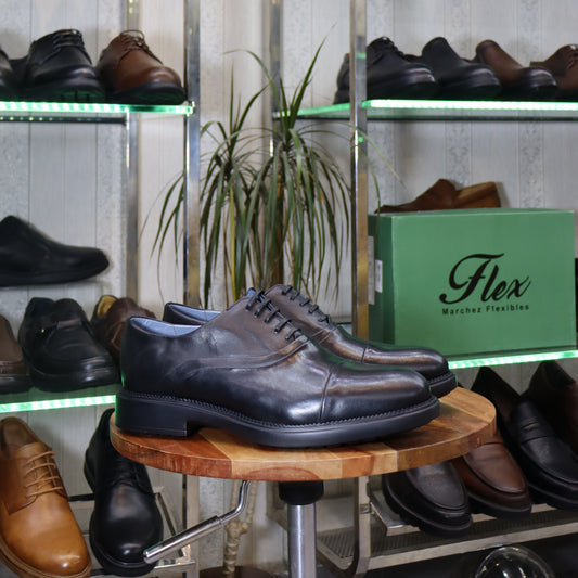 Chaussures Homme En Cuir Noir - Marrakech
