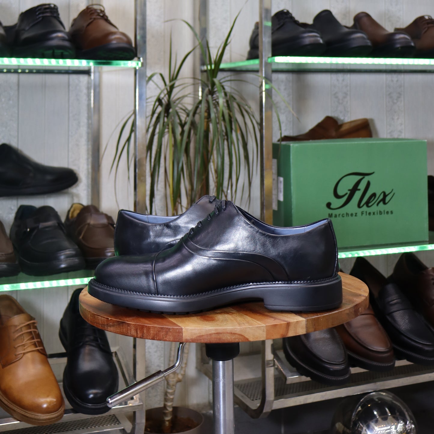 Chaussures Homme En Cuir Noir - Marrakech