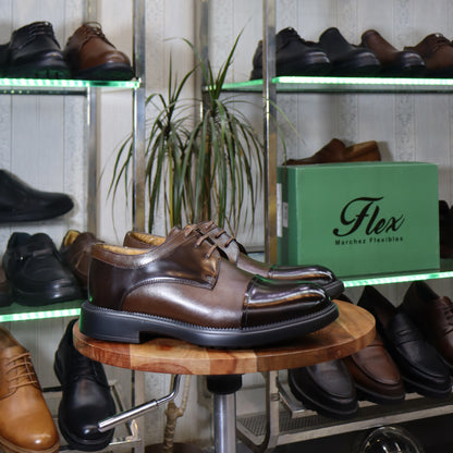 Chaussures Homme En Cuir Marron - Casablanca