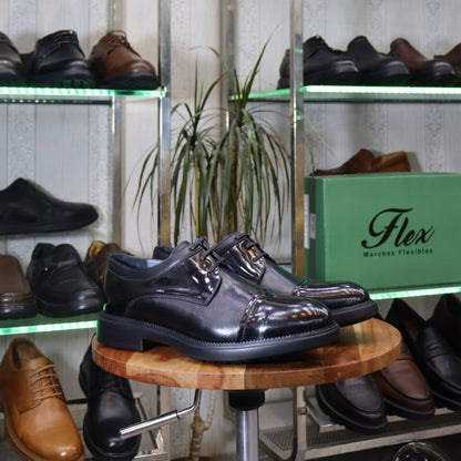 Chaussures Homme En Cuir Noir - Casablanca