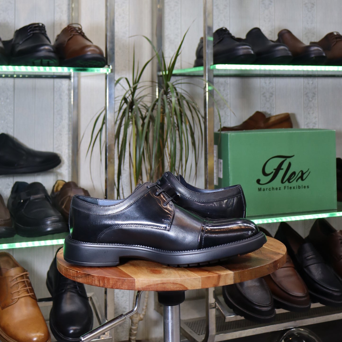 Chaussures Homme En Cuir Noir - Casablanca