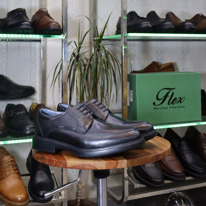 Chaussures Homme En Cuir Noir - Tanger