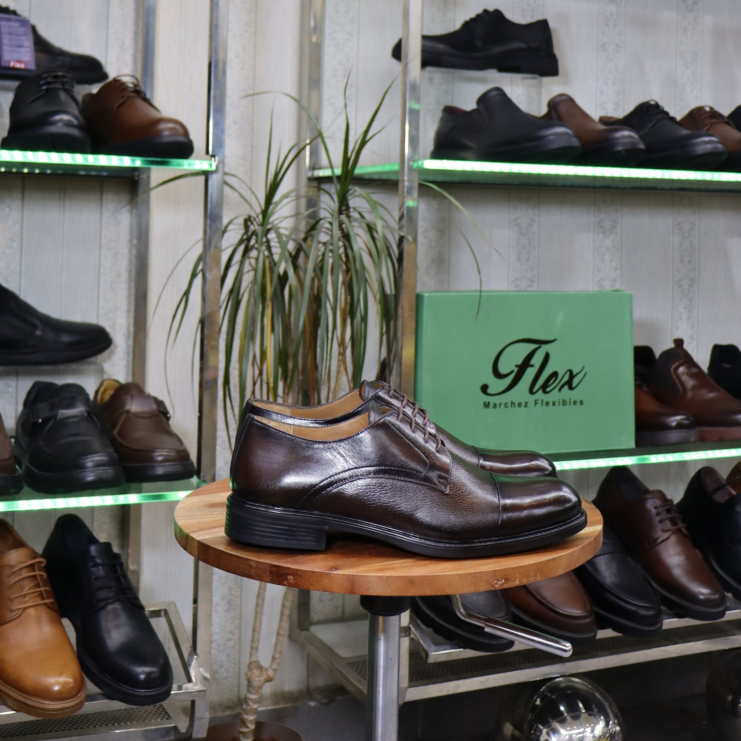 Chaussures Homme En Cuir Marron - Agadir