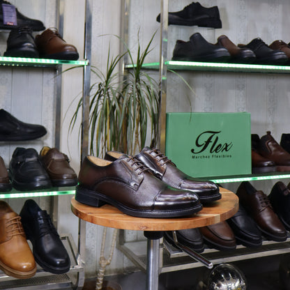 Chaussures Homme En Cuir Marron - Agadir