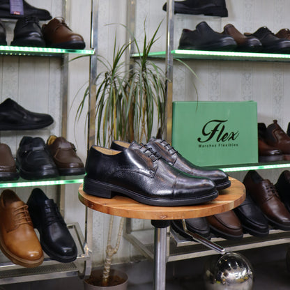 Chaussures Homme En Cuir Noir - Agadir