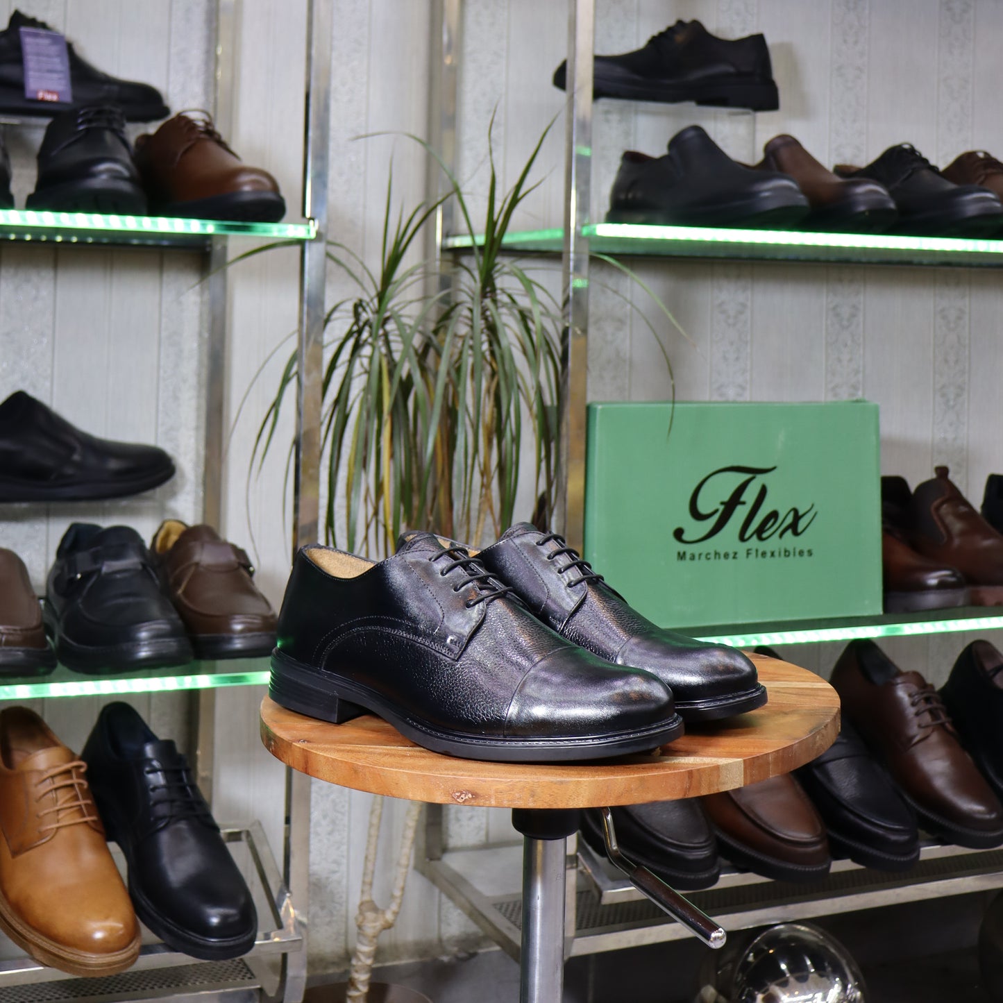 Chaussures Homme En Cuir Noir - Agadir