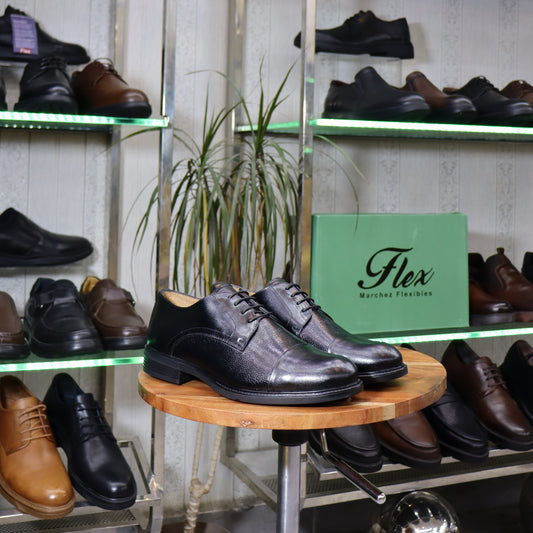 Chaussures Homme En Cuir Noir - Agadir