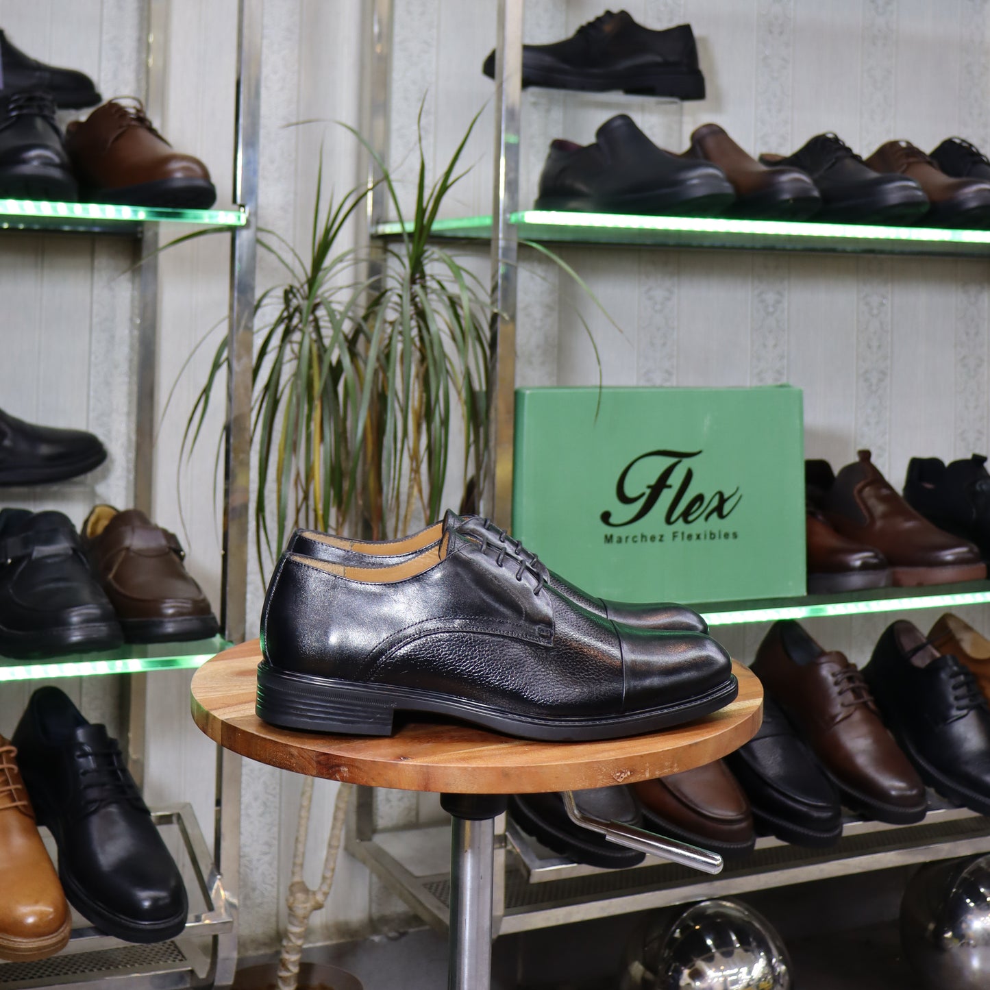 Chaussures Homme En Cuir Noir - Agadir