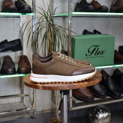 Basket  En Cuir Marron - Tamesna