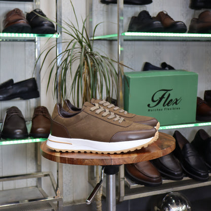 Basket  En Cuir Marron - Tamesna