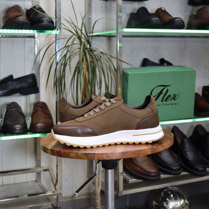 Basket  En Cuir Marron - Tamesna