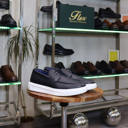 Chaussure En Cuir Noir -  Sefrou