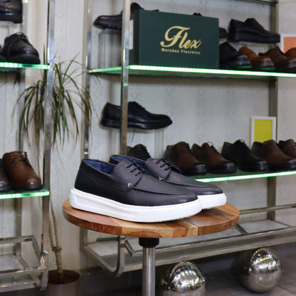 Chaussure En Cuir Noir -  Sefrou