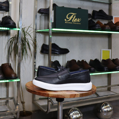 Chaussure En Cuir Noir -  Sefrou