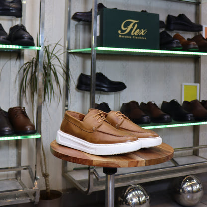 Chaussure En Cuir Tabac -  Sefrou