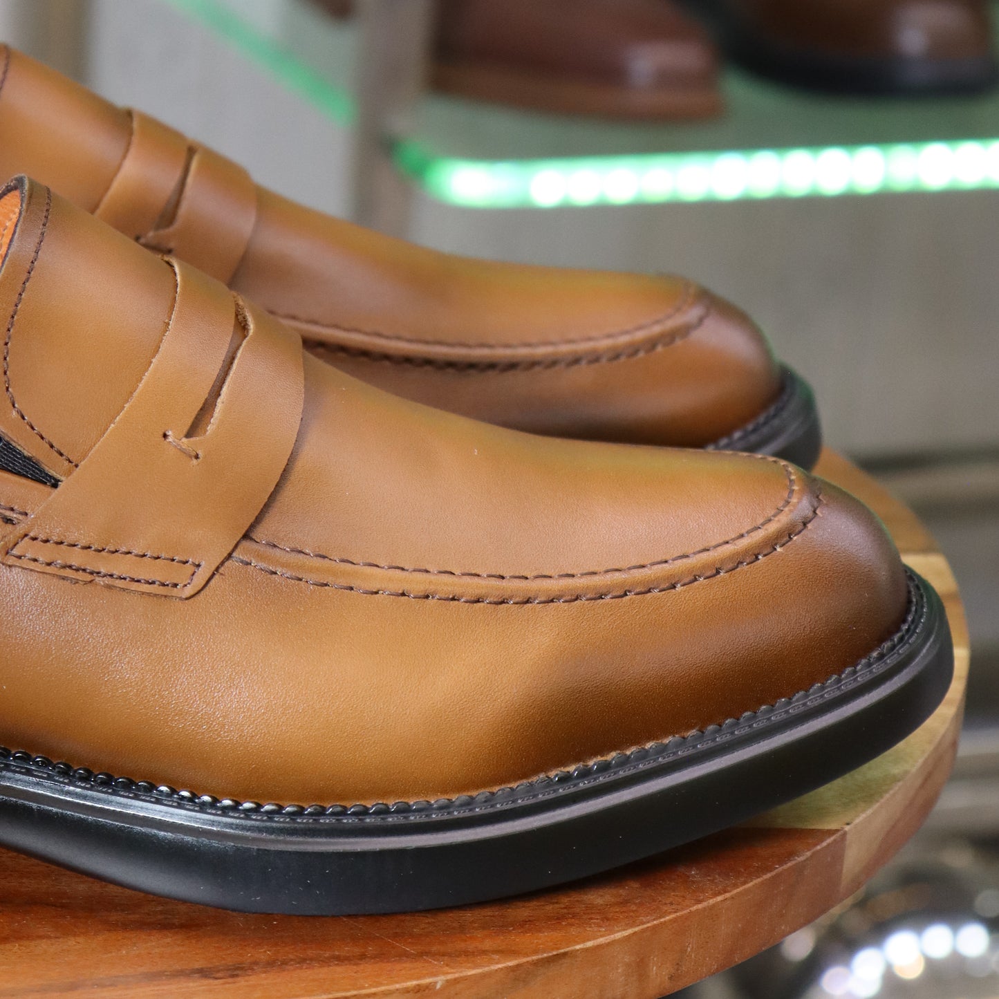Harlud - Mocassin Penny Loafer Cuir Camel  pour Hommes