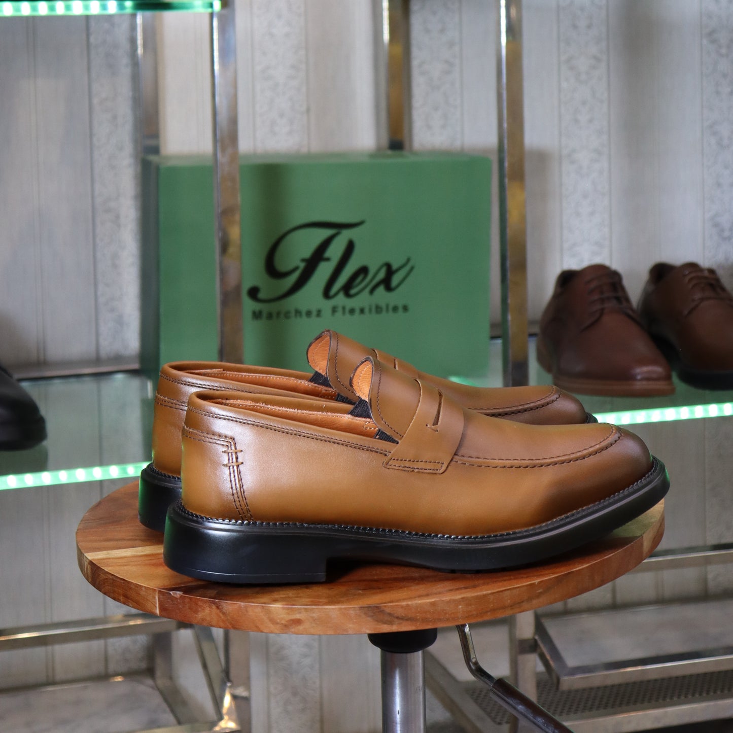 Harlud - Mocassin Penny Loafer Cuir Camel  pour Hommes