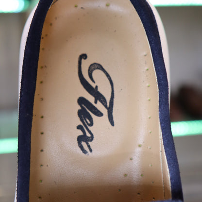 Larache  – Mocassin Daim Bleu Marine pour Hommes