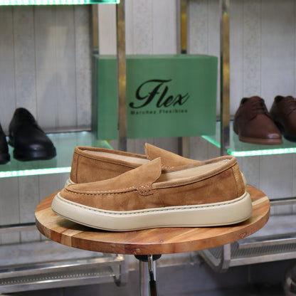 Larache – Mocassin Daim Camel pour Hommes