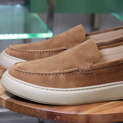 Larache – Mocassin Daim Camel pour Hommes