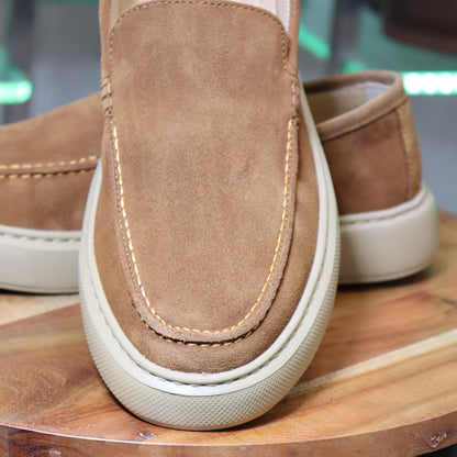 Larache – Mocassin Daim Camel pour Hommes