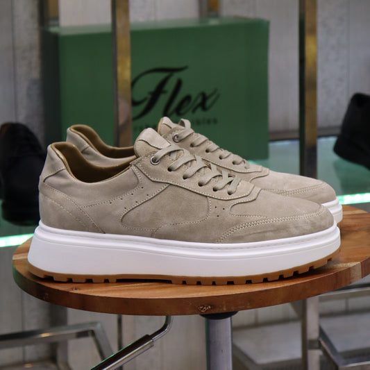 Baskets En Daim Beige pour Hommes au Maroc - Tirraf