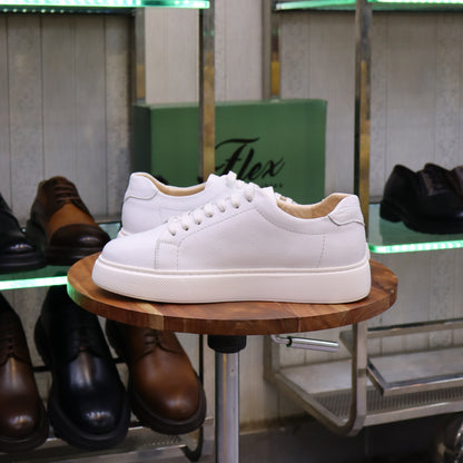 Baskets en cuir Blanc pour Hommes - Targa