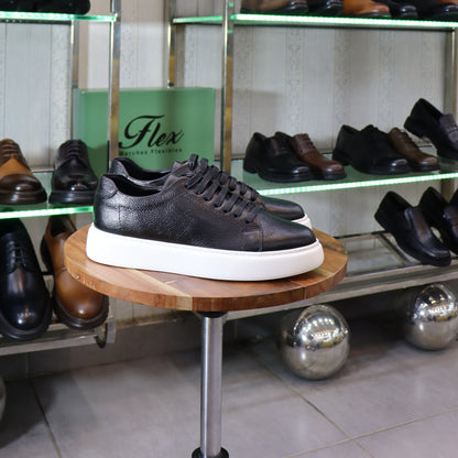 Baskets en cuir Noir pour Hommes - Targa