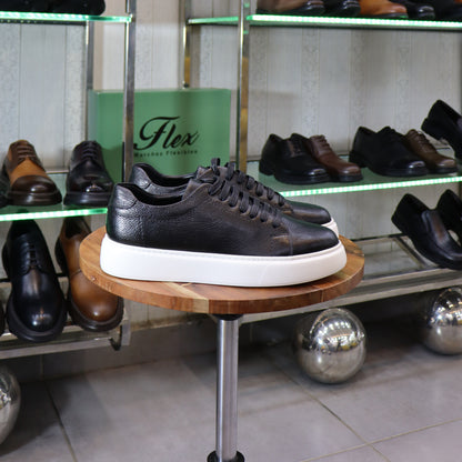 Baskets en cuir Noir pour Hommes - Targa