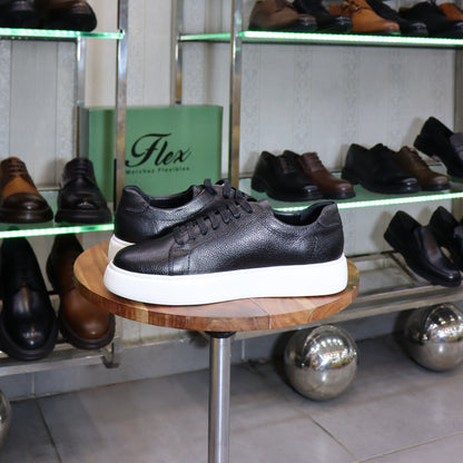 Baskets en cuir Noir pour Hommes - Targa