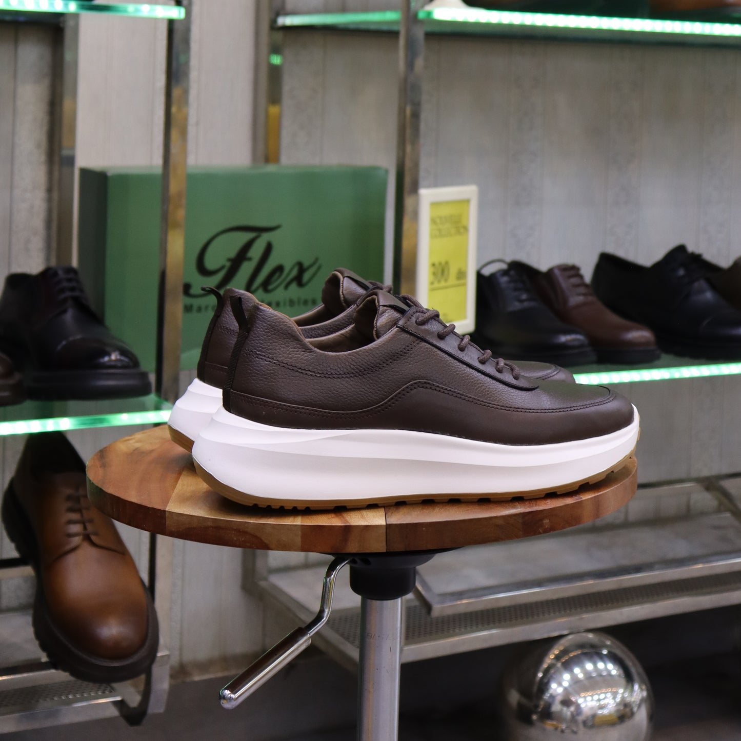 Basket En Cuir Marron - Ouazzane