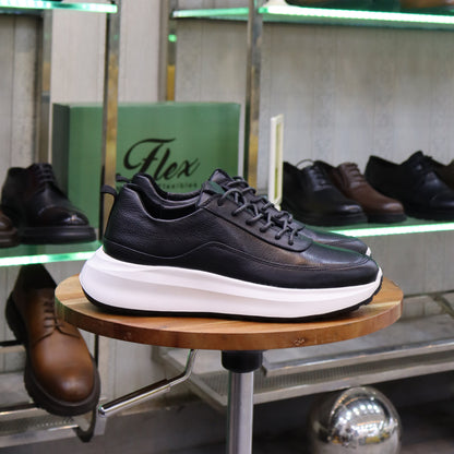 Basket En Cuir Noir - Ouazzane