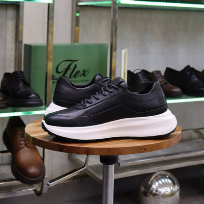 Basket En Cuir Noir - Ouazzane