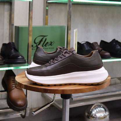 Basket En Cuir Marron - Ouazzane
