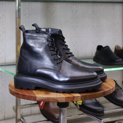Bottine en Cuir Noir Homme – Sefrou