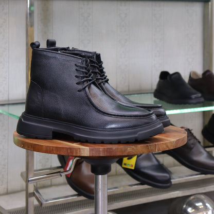 Bottine en Cuir Noir Hommes – Imlil