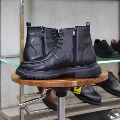 Bottine en Cuir Noir Hommes – Imlil