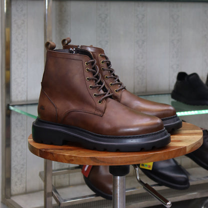 Bottine en Cuir Tabac Homme – Sefrou