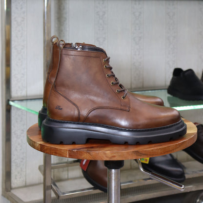 Bottine en Cuir Tabac Homme – Sefrou